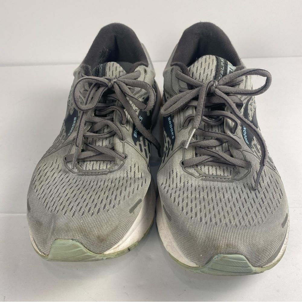 Brooks Adrenaline GTS 21 Running Shoes- Womens- Size 9.5 D- Gray Blue- Sneakers - Picture 2 of 7